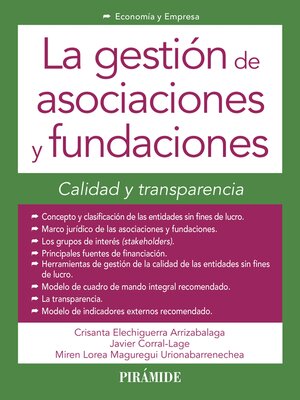 cover image of La gestión de asociaciones y fundaciones